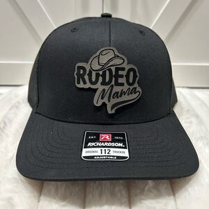 Rodeo Mama Laser Engraved Richardson 112 Trucker Hat.